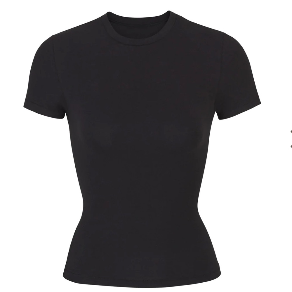 SKIMS // cotton collection // jersey short sleeve Tee // size xxs // black